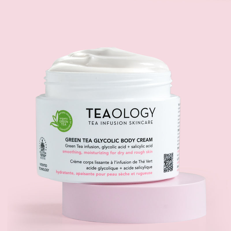 Crème corps au thé vert et à l’acide glycolique